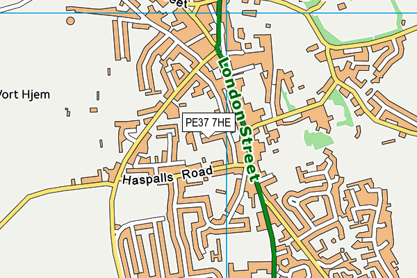 PE37 7HE map - OS VectorMap District (Ordnance Survey) PE37 7HE map - OS VectorMap District (Ordnance Survey)