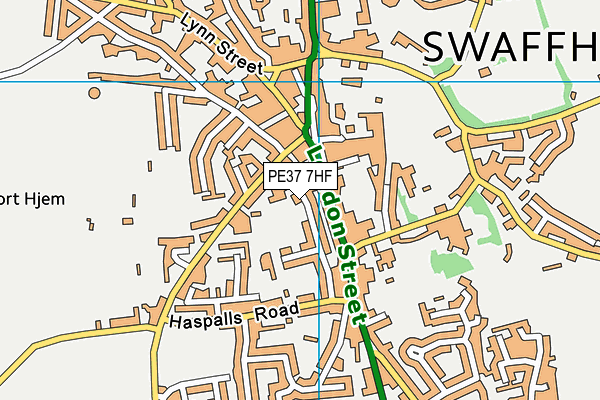PE37 7HF map - OS VectorMap District (Ordnance Survey) PE37 7HF map - OS VectorMap District (Ordnance Survey)