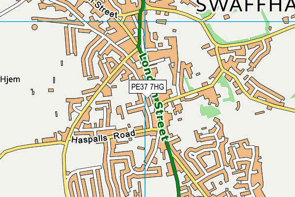 PE37 7HG map - OS VectorMap District (Ordnance Survey) PE37 7HG map - OS VectorMap District (Ordnance Survey)