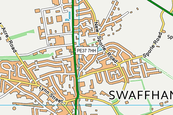 PE37 7HH map - OS VectorMap District (Ordnance Survey) PE37 7HH map - OS VectorMap District (Ordnance Survey)
