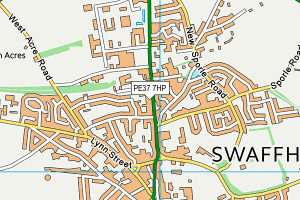 PE37 7HP map - OS VectorMap District (Ordnance Survey) PE37 7HP map - OS VectorMap District (Ordnance Survey)