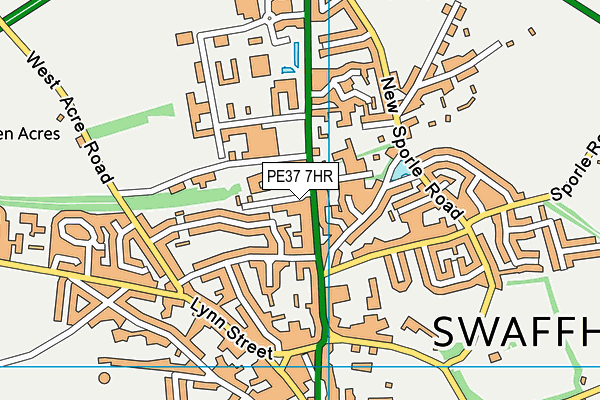 PE37 7HR map - OS VectorMap District (Ordnance Survey) PE37 7HR map - OS VectorMap District (Ordnance Survey)