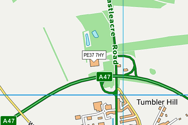 PE37 7HY map - OS VectorMap District (Ordnance Survey) PE37 7HY map - OS VectorMap District (Ordnance Survey)