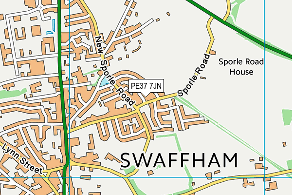 PE37 7JN map - OS VectorMap District (Ordnance Survey) PE37 7JN map - OS VectorMap District (Ordnance Survey)