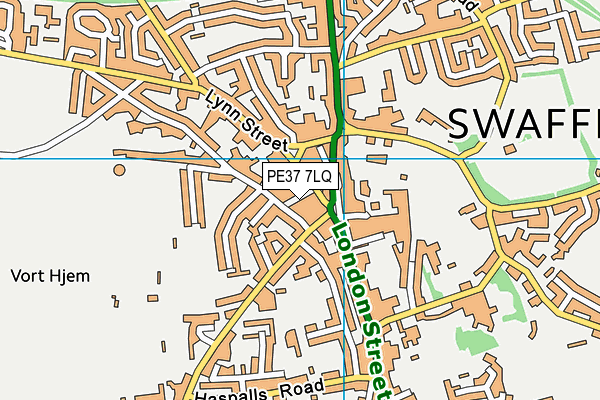 PE37 7LQ map - OS VectorMap District (Ordnance Survey) PE37 7LQ map - OS VectorMap District (Ordnance Survey)