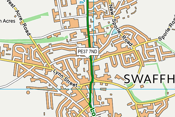 PE37 7ND map - OS VectorMap District (Ordnance Survey) PE37 7ND map - OS VectorMap District (Ordnance Survey)