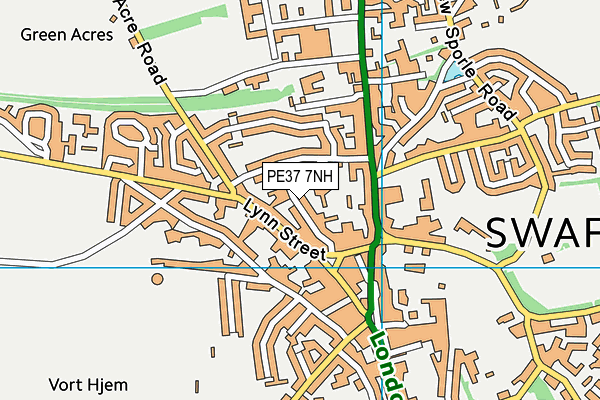 PE37 7NH map - OS VectorMap District (Ordnance Survey) PE37 7NH map - OS VectorMap District (Ordnance Survey)