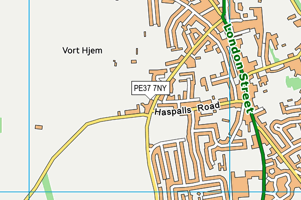 PE37 7NY map - OS VectorMap District (Ordnance Survey) PE37 7NY map - OS VectorMap District (Ordnance Survey)