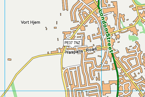 PE37 7NZ map - OS VectorMap District (Ordnance Survey) PE37 7NZ map - OS VectorMap District (Ordnance Survey)