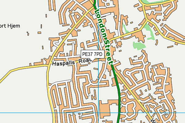 PE37 7PD map - OS VectorMap District (Ordnance Survey) PE37 7PD map - OS VectorMap District (Ordnance Survey)