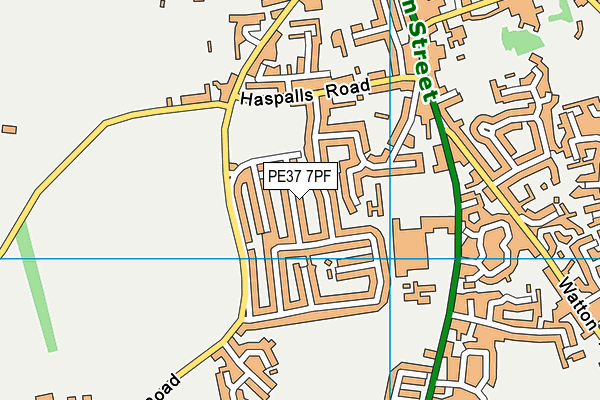 PE37 7PF map - OS VectorMap District (Ordnance Survey) PE37 7PF map - OS VectorMap District (Ordnance Survey)