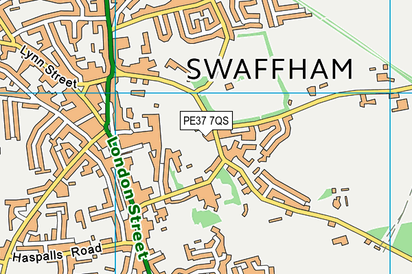 PE37 7QS map - OS VectorMap District (Ordnance Survey) PE37 7QS map - OS VectorMap District (Ordnance Survey)