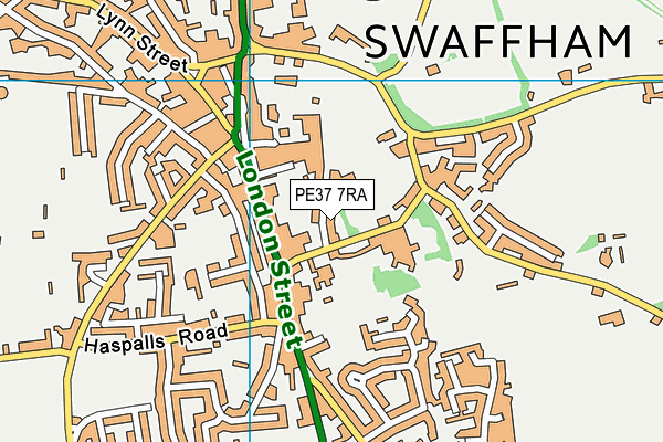 PE37 7RA map - OS VectorMap District (Ordnance Survey) PE37 7RA map - OS VectorMap District (Ordnance Survey)