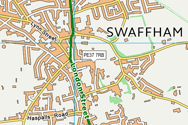 PE37 7RB map - OS VectorMap District (Ordnance Survey) PE37 7RB map - OS VectorMap District (Ordnance Survey)