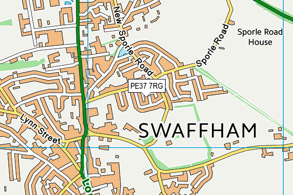 PE37 7RG map - OS VectorMap District (Ordnance Survey) PE37 7RG map - OS VectorMap District (Ordnance Survey)