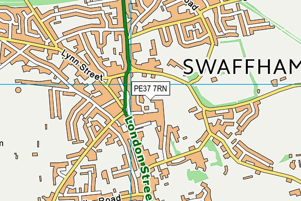 PE37 7RN map - OS VectorMap District (Ordnance Survey) PE37 7RN map - OS VectorMap District (Ordnance Survey)