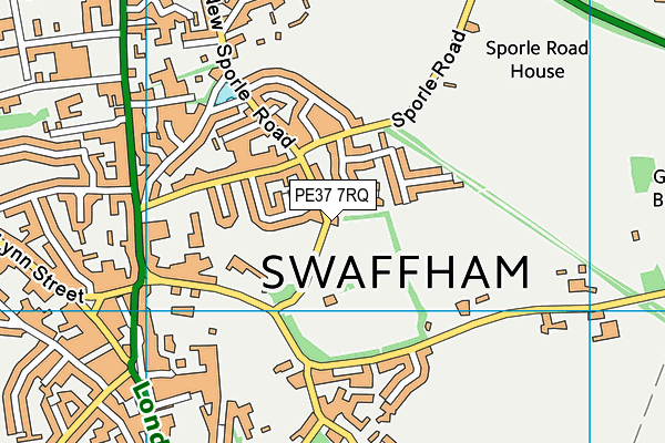 PE37 7RQ map - OS VectorMap District (Ordnance Survey) PE37 7RQ map - OS VectorMap District (Ordnance Survey)