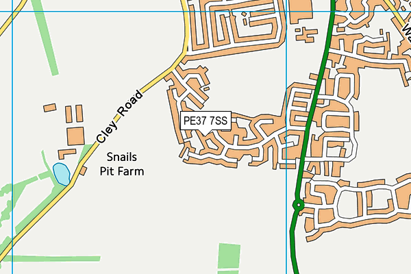 PE37 7SS map - OS VectorMap District (Ordnance Survey) PE37 7SS map - OS VectorMap District (Ordnance Survey)