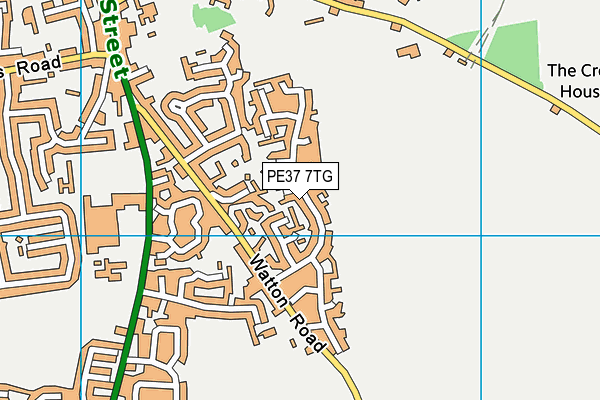 PE37 7TG map - OS VectorMap District (Ordnance Survey) PE37 7TG map - OS VectorMap District (Ordnance Survey)