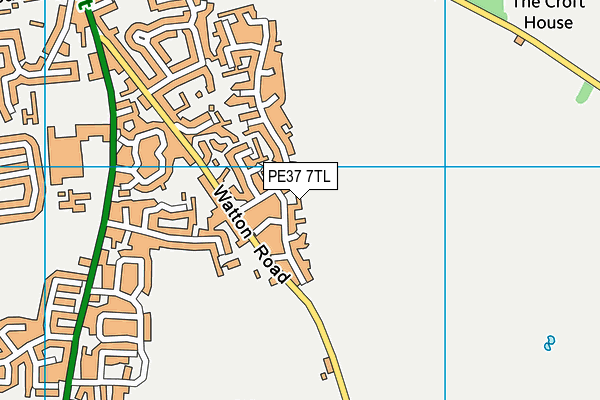 PE37 7TL map - OS VectorMap District (Ordnance Survey) PE37 7TL map - OS VectorMap District (Ordnance Survey)