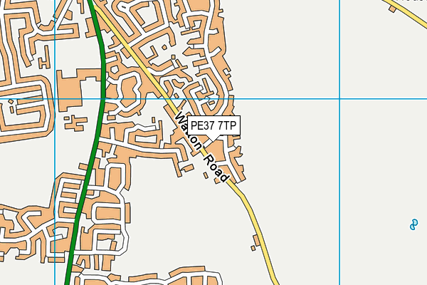 PE37 7TP map - OS VectorMap District (Ordnance Survey) PE37 7TP map - OS VectorMap District (Ordnance Survey)