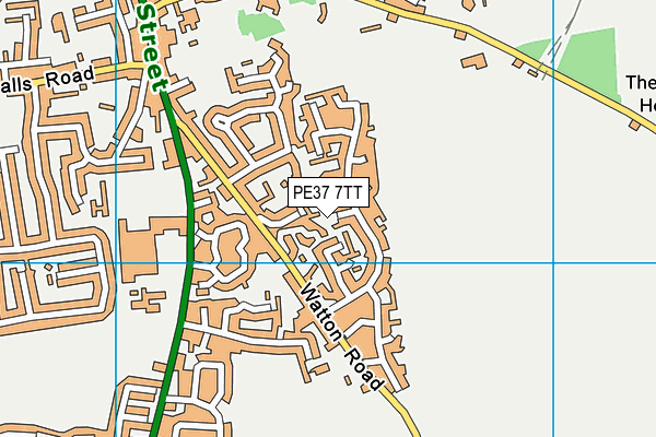 PE37 7TT map - OS VectorMap District (Ordnance Survey) PE37 7TT map - OS VectorMap District (Ordnance Survey)