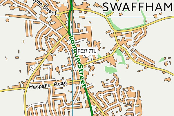 PE37 7TU map - OS VectorMap District (Ordnance Survey) PE37 7TU map - OS VectorMap District (Ordnance Survey)