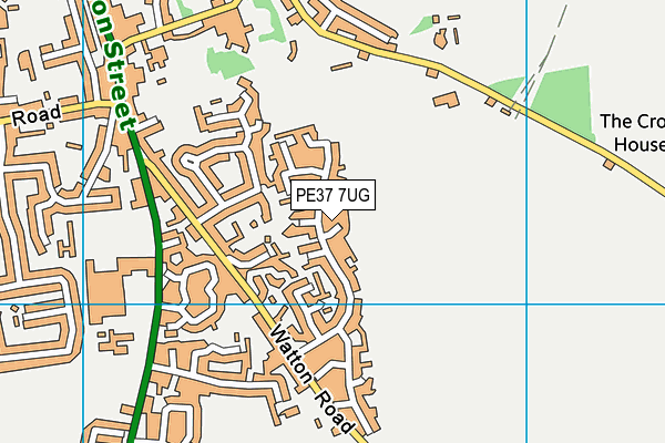 PE37 7UG map - OS VectorMap District (Ordnance Survey) PE37 7UG map - OS VectorMap District (Ordnance Survey)