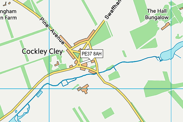PE37 8AH map - OS VectorMap District (Ordnance Survey) PE37 8AH map - OS VectorMap District (Ordnance Survey)