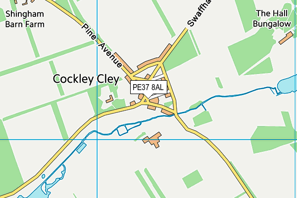 PE37 8AL map - OS VectorMap District (Ordnance Survey) PE37 8AL map - OS VectorMap District (Ordnance Survey)
