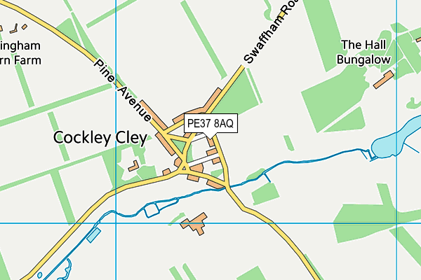 PE37 8AQ map - OS VectorMap District (Ordnance Survey) PE37 8AQ map - OS VectorMap District (Ordnance Survey)