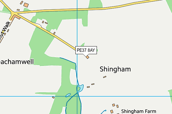 PE37 8AY map - OS VectorMap District (Ordnance Survey) PE37 8AY map - OS VectorMap District (Ordnance Survey)