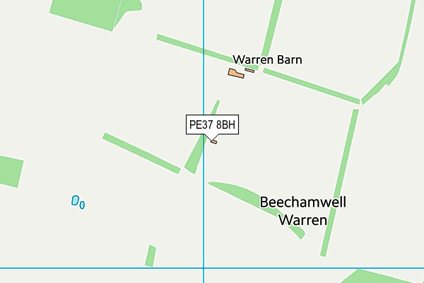 PE37 8BH map - OS VectorMap District (Ordnance Survey) PE37 8BH map - OS VectorMap District (Ordnance Survey)