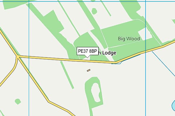 PE37 8BP map - OS VectorMap District (Ordnance Survey) PE37 8BP map - OS VectorMap District (Ordnance Survey)