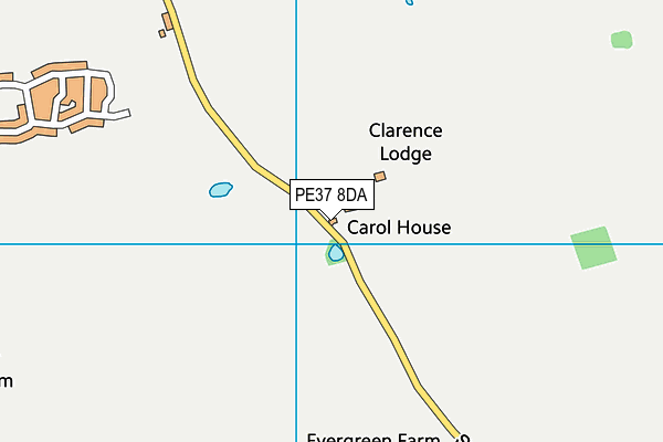 PE37 8DA map - OS VectorMap District (Ordnance Survey) PE37 8DA map - OS VectorMap District (Ordnance Survey)