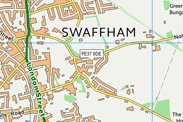 PE37 8DE map - OS VectorMap District (Ordnance Survey) PE37 8DE map - OS VectorMap District (Ordnance Survey)