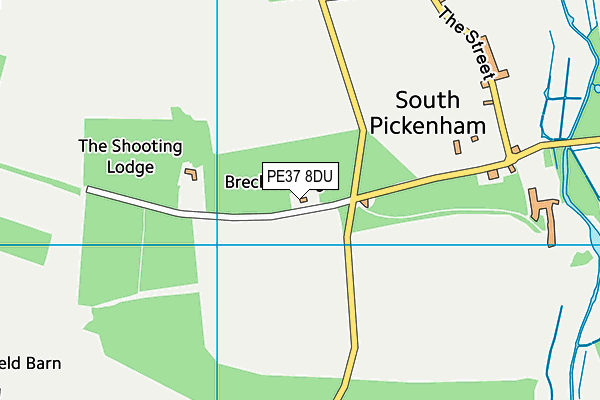PE37 8DU map - OS VectorMap District (Ordnance Survey) PE37 8DU map - OS VectorMap District (Ordnance Survey)