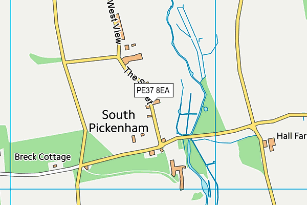 PE37 8EA map - OS VectorMap District (Ordnance Survey) PE37 8EA map - OS VectorMap District (Ordnance Survey)