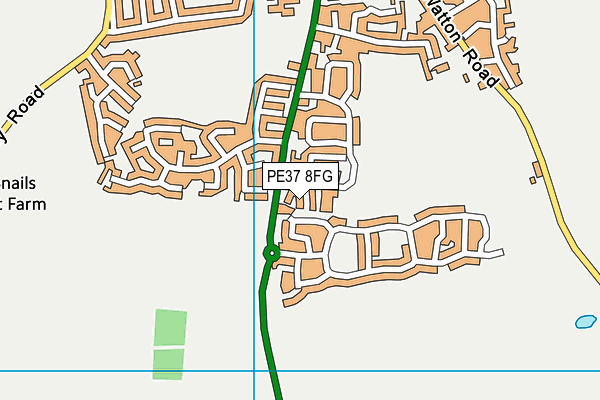 PE37 8FG map - OS VectorMap District (Ordnance Survey) PE37 8FG map - OS VectorMap District (Ordnance Survey)