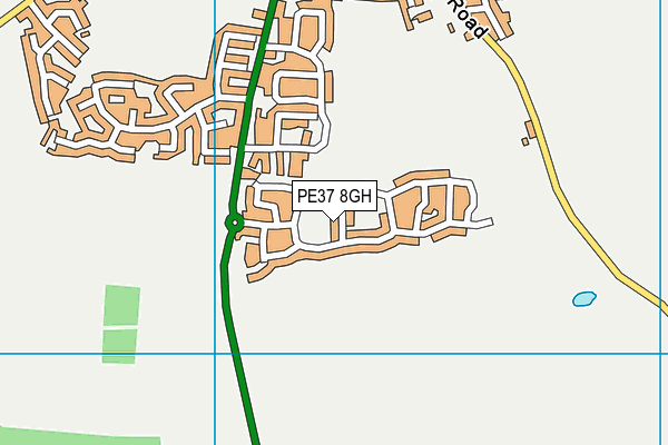 PE37 8GH map - OS VectorMap District (Ordnance Survey) PE37 8GH map - OS VectorMap District (Ordnance Survey)