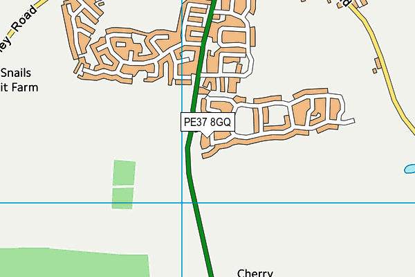 PE37 8GQ map - OS VectorMap District (Ordnance Survey) PE37 8GQ map - OS VectorMap District (Ordnance Survey)