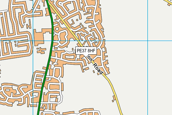 PE37 8HF map - OS VectorMap District (Ordnance Survey) PE37 8HF map - OS VectorMap District (Ordnance Survey)