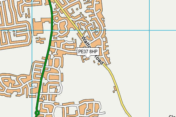 PE37 8HP map - OS VectorMap District (Ordnance Survey) PE37 8HP map - OS VectorMap District (Ordnance Survey)