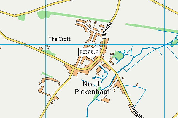 PE37 8JP map - OS VectorMap District (Ordnance Survey) PE37 8JP map - OS VectorMap District (Ordnance Survey)