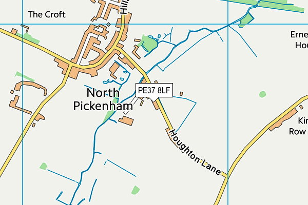PE37 8LF map - OS VectorMap District (Ordnance Survey) PE37 8LF map - OS VectorMap District (Ordnance Survey)