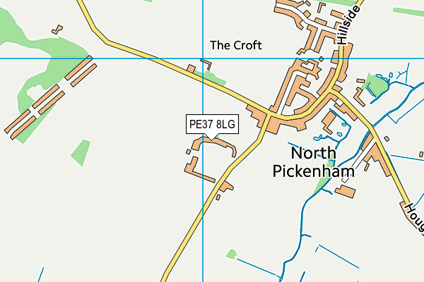 PE37 8LG map - OS VectorMap District (Ordnance Survey) PE37 8LG map - OS VectorMap District (Ordnance Survey)