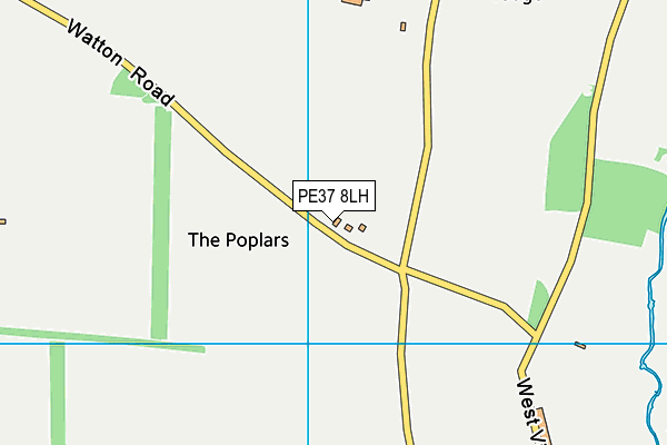 PE37 8LH map - OS VectorMap District (Ordnance Survey) PE37 8LH map - OS VectorMap District (Ordnance Survey)