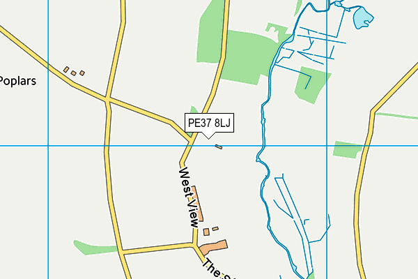 PE37 8LJ map - OS VectorMap District (Ordnance Survey) PE37 8LJ map - OS VectorMap District (Ordnance Survey)