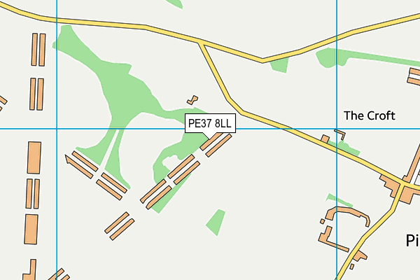 PE37 8LL map - OS VectorMap District (Ordnance Survey) PE37 8LL map - OS VectorMap District (Ordnance Survey)
