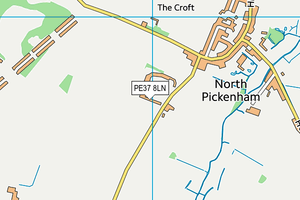 PE37 8LN map - OS VectorMap District (Ordnance Survey) PE37 8LN map - OS VectorMap District (Ordnance Survey)